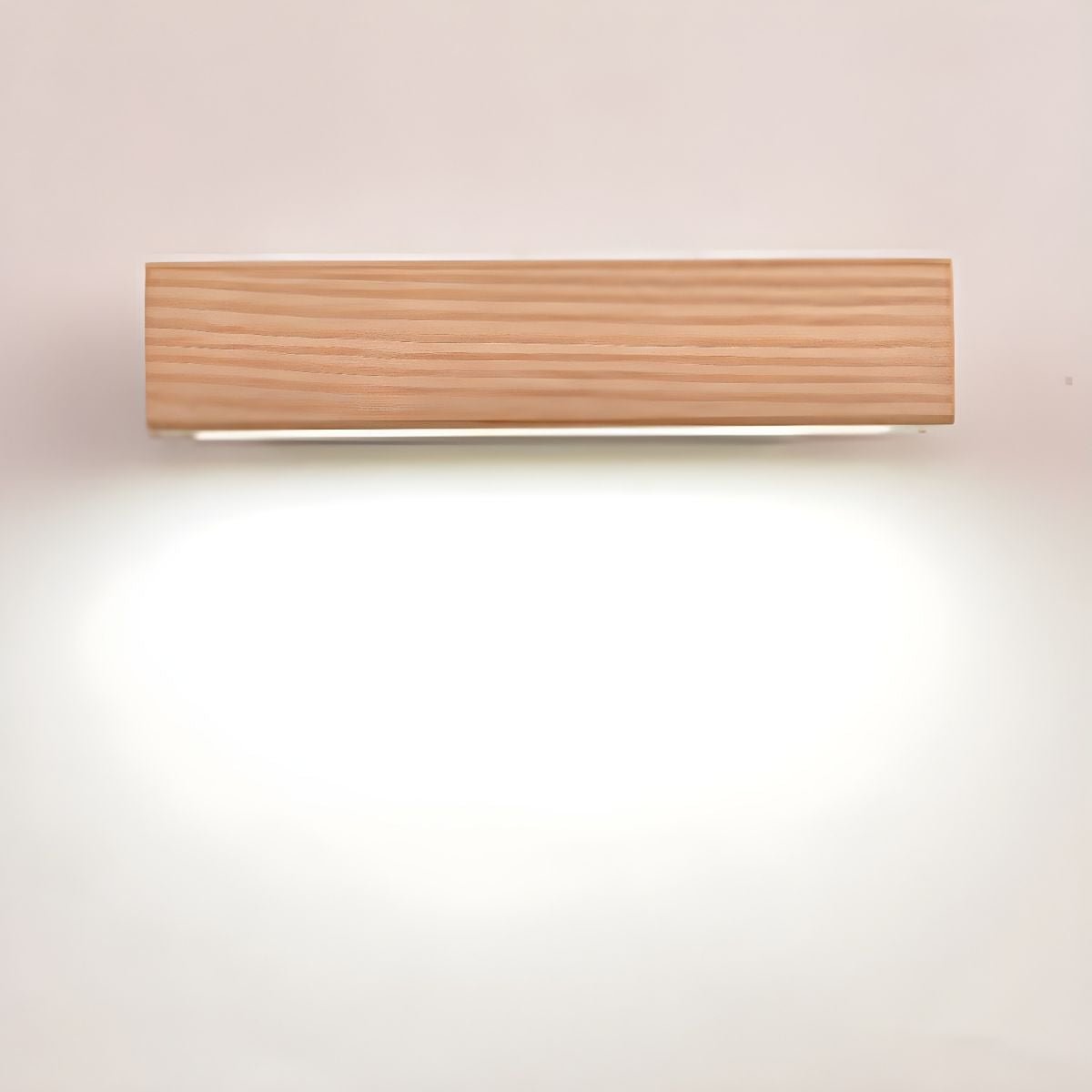 Luca Angle Wall Light with LED - Modern Wood Finish