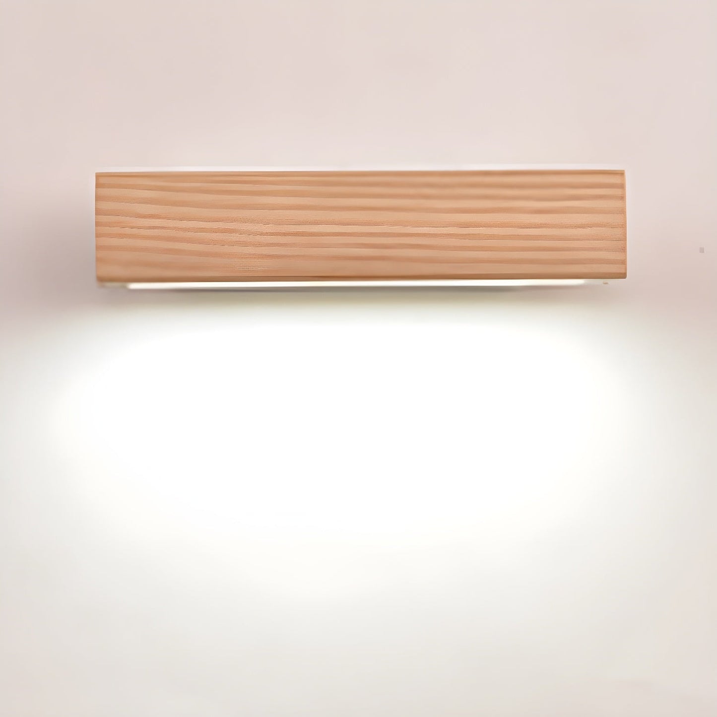 Luca Angle Wall Light with LED - Modern Wood Finish