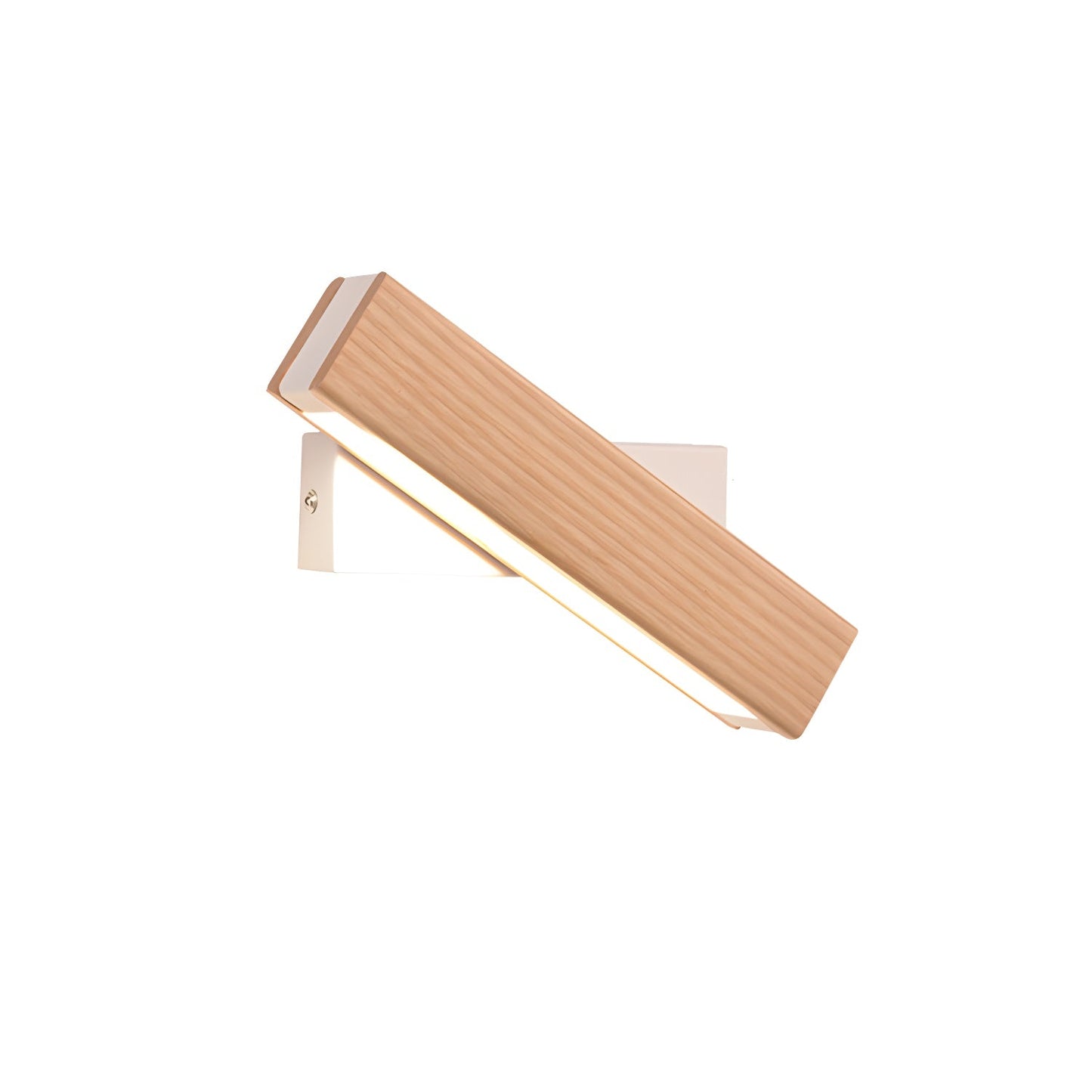 Luca Angle Wall Light with LED - Modern Wood Finish