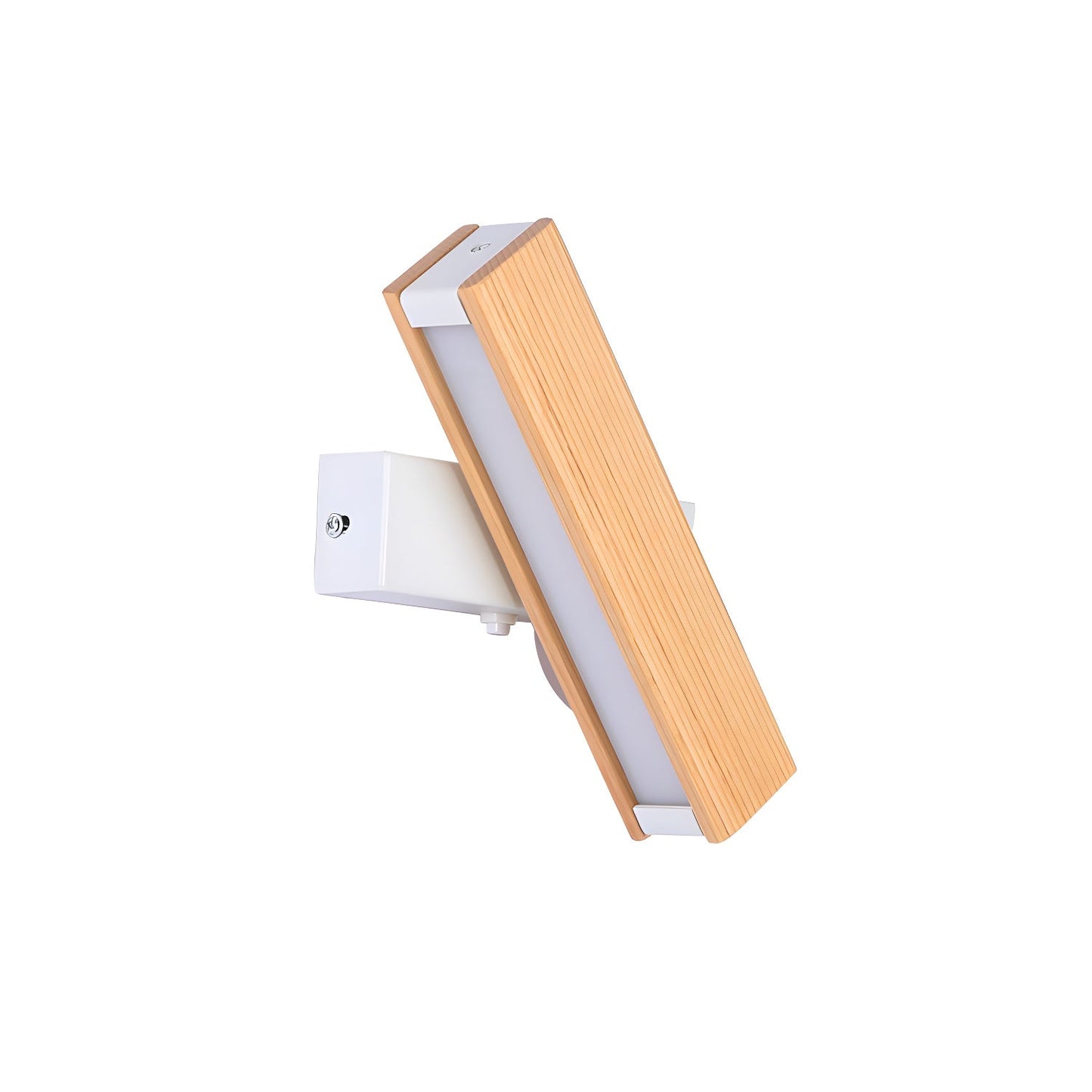 Luca Angle Wall Light with LED - Modern Wood Finish