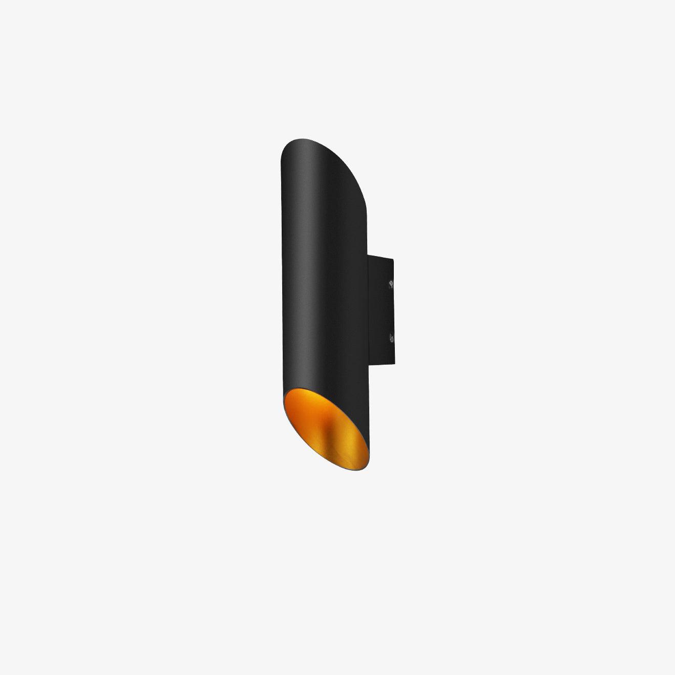 Lucide Quirijn Wall Lamp Black and Gold LED Indoor Light