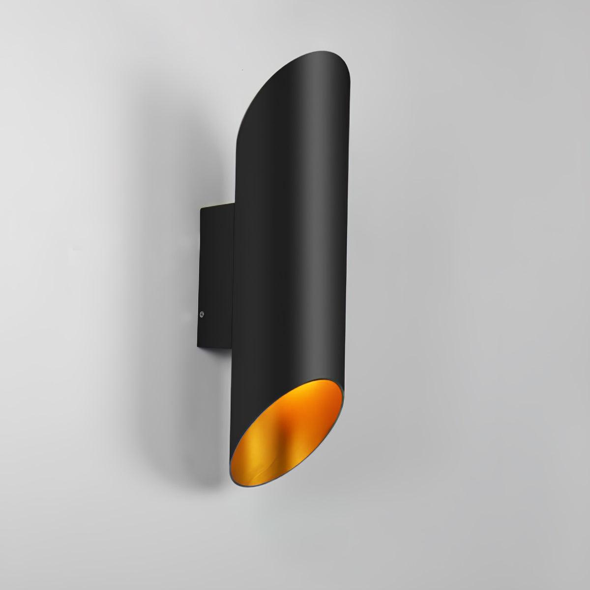 Lucide Quirijn Wall Lamp Black and Gold LED Indoor Light