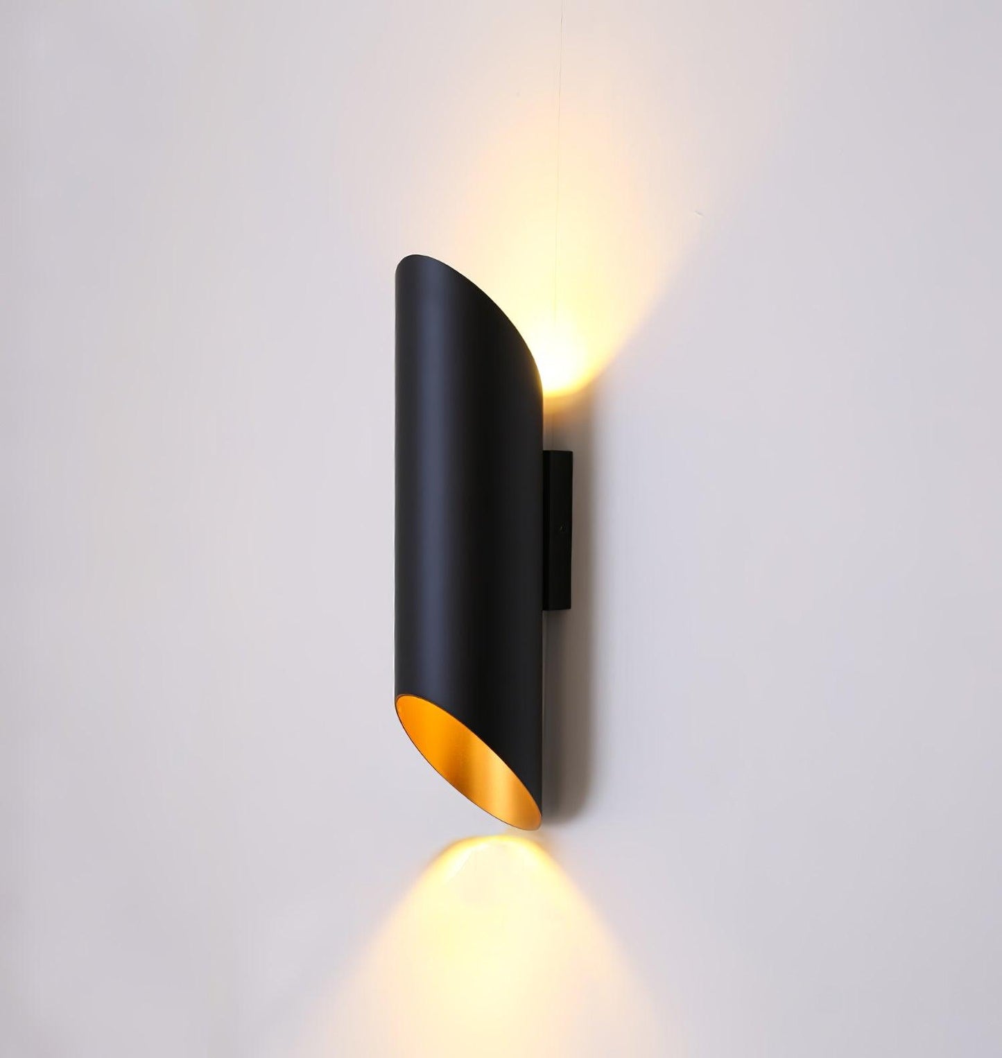 Lucide Quirijn Wall Lamp Black and Gold LED Indoor Light