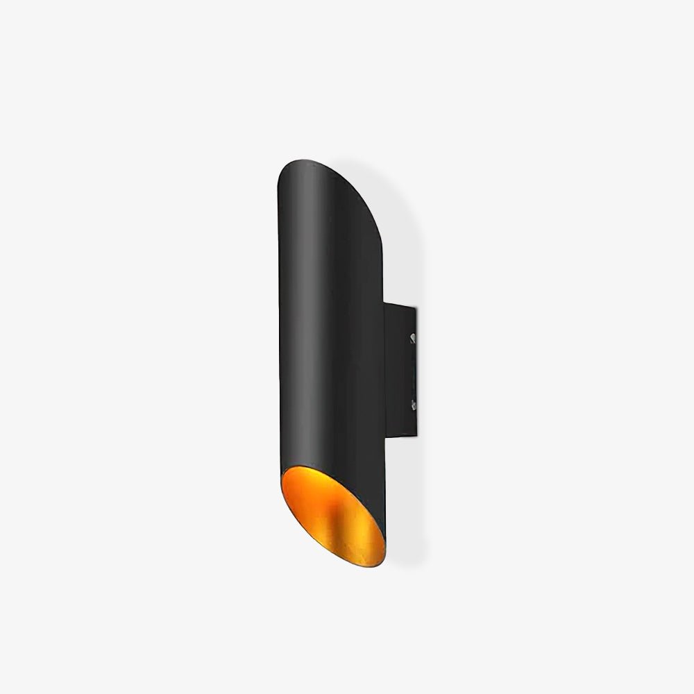 Lucide Quirijn Wall Lamp Black and Gold LED Indoor Light