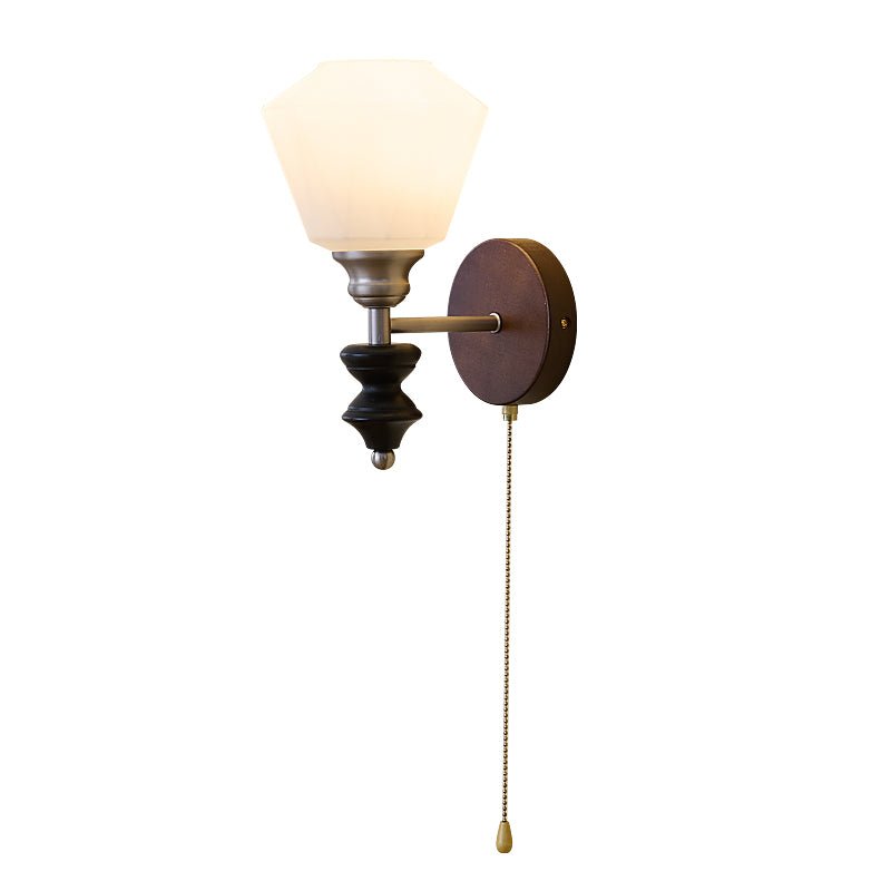 Lucille Wall Lamp - Hexagonal Glass Shade, Indoor Lighting
