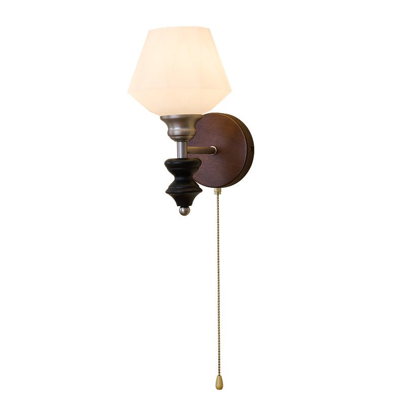 Lucille Wall Lamp - Hexagonal Glass Shade, Indoor Lighting