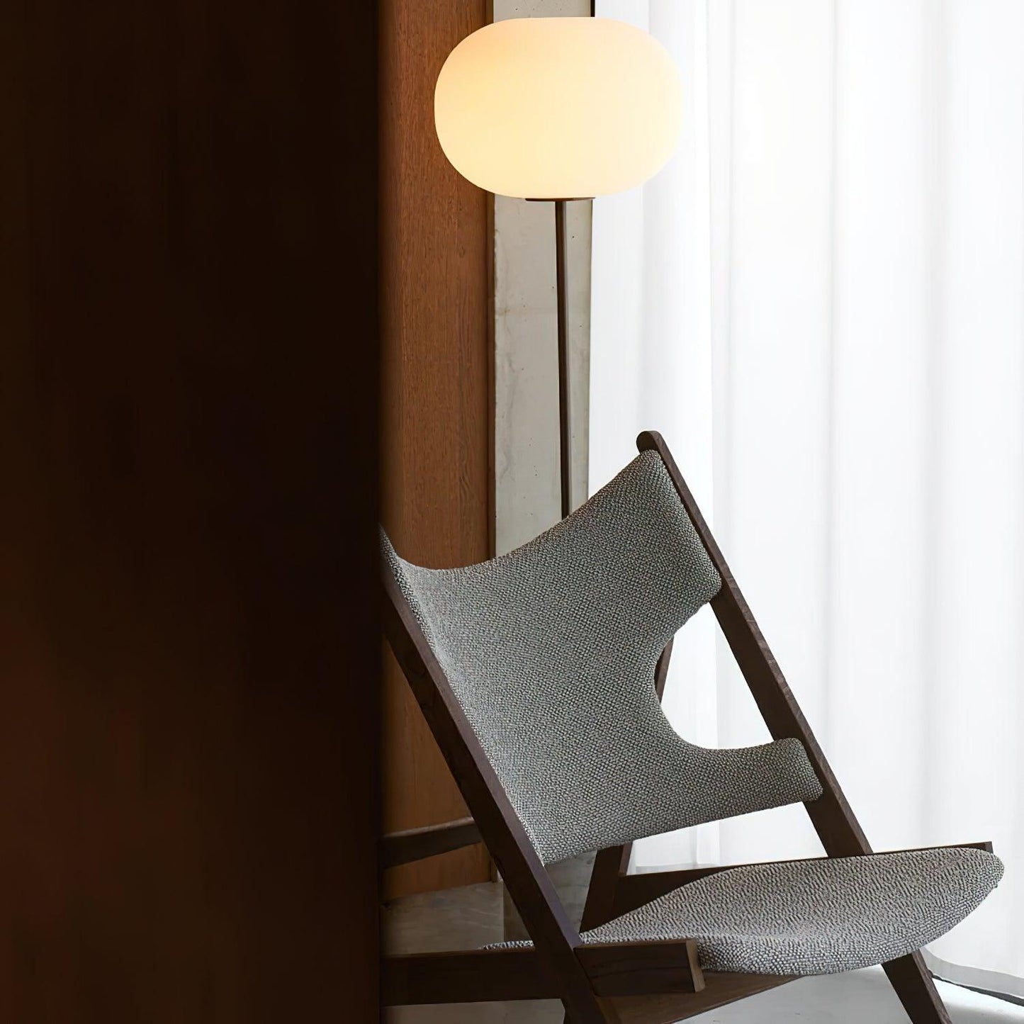 Jwda Floor Lamp with Marble Base and LED Light, Indoor