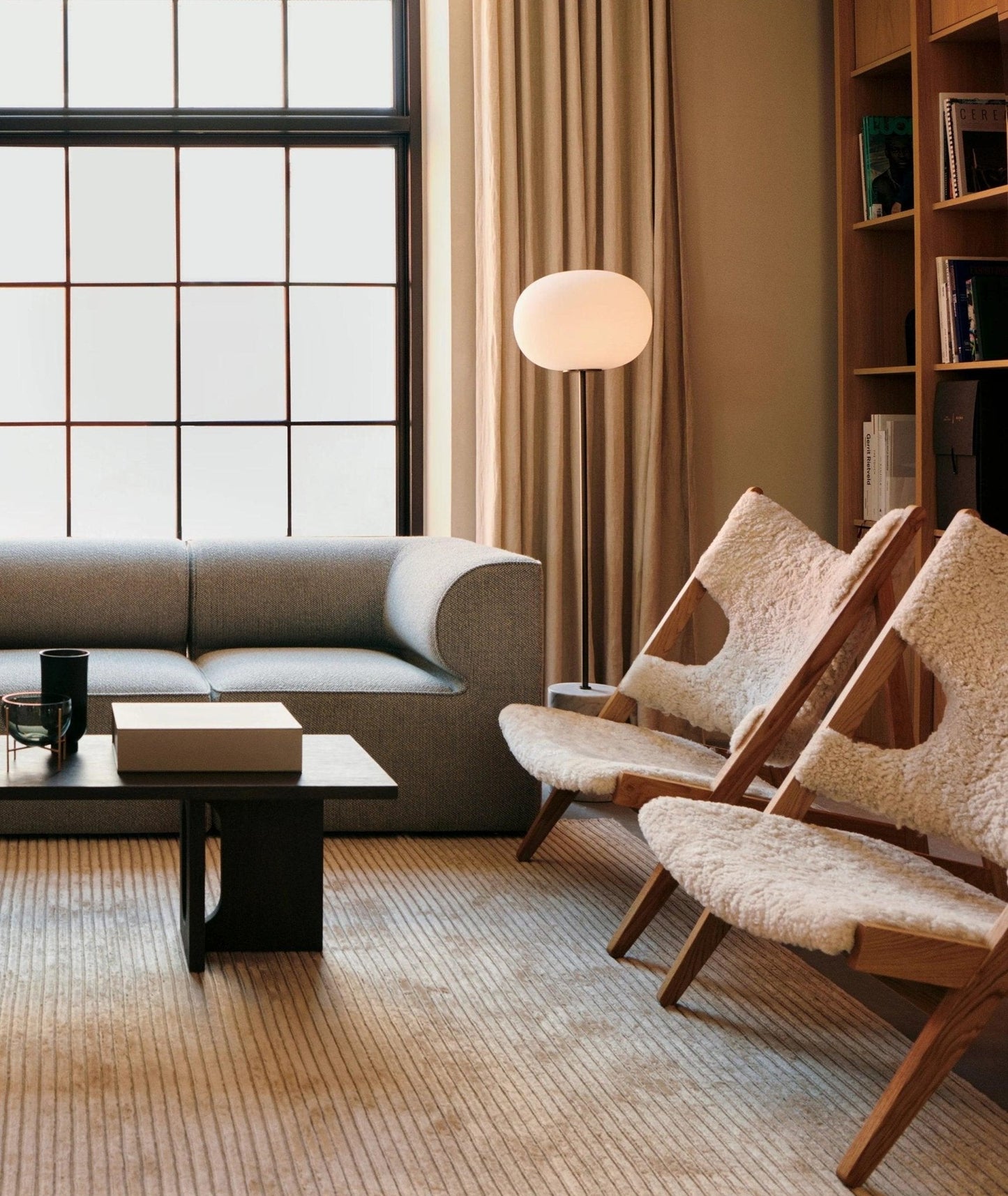 Jwda Floor Lamp with Marble Base and LED Light, Indoor