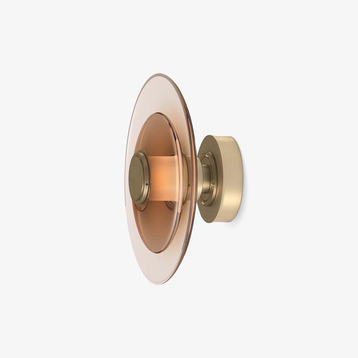 Luna A Disc Sconce - LED Wall Light in Black or Gold
