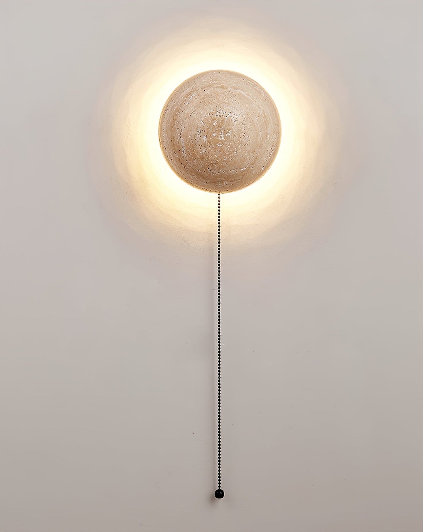 Luna Travertine Wall Light - Integrated LED Indoor Fixture