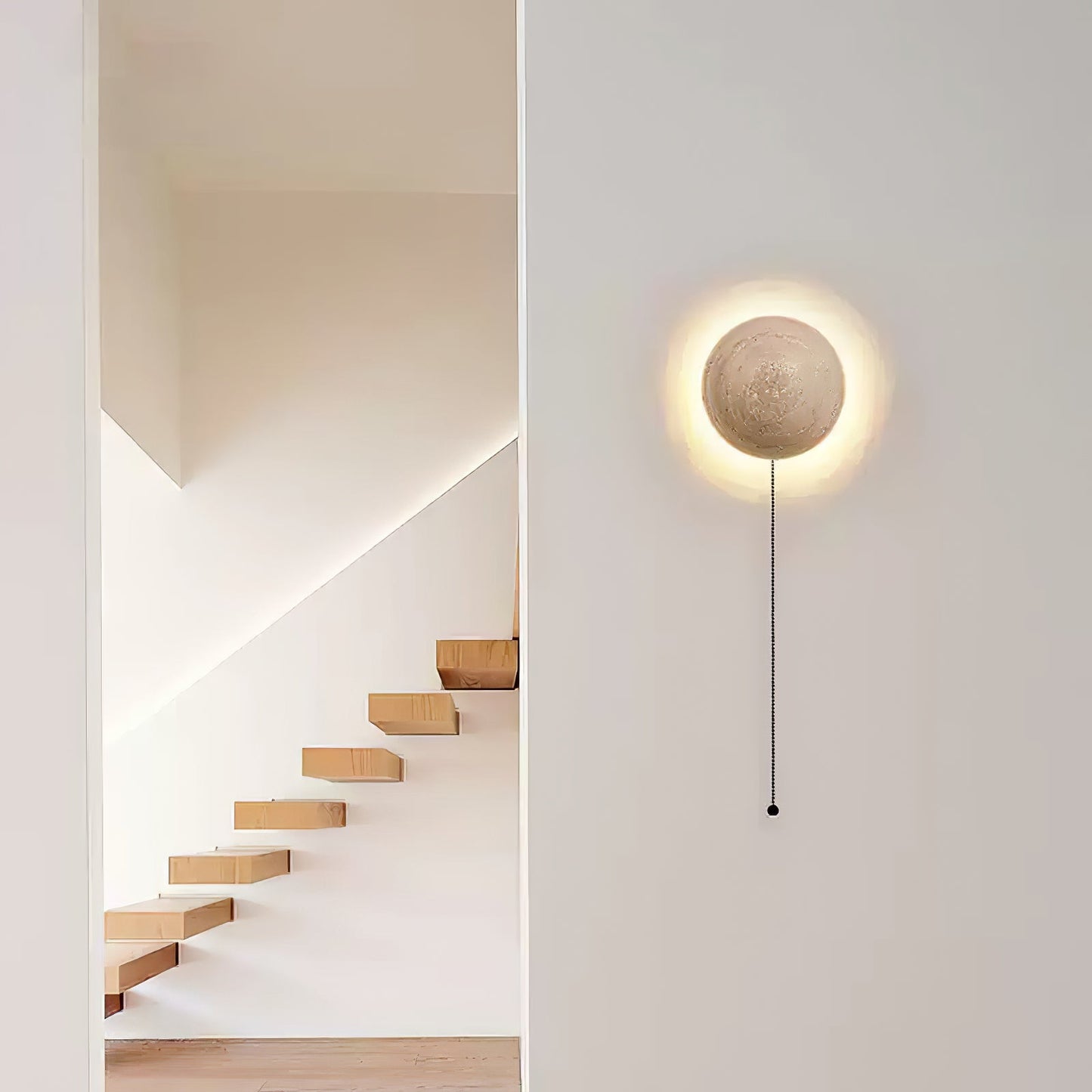 Luna Travertine Wall Light - Integrated LED Indoor Fixture