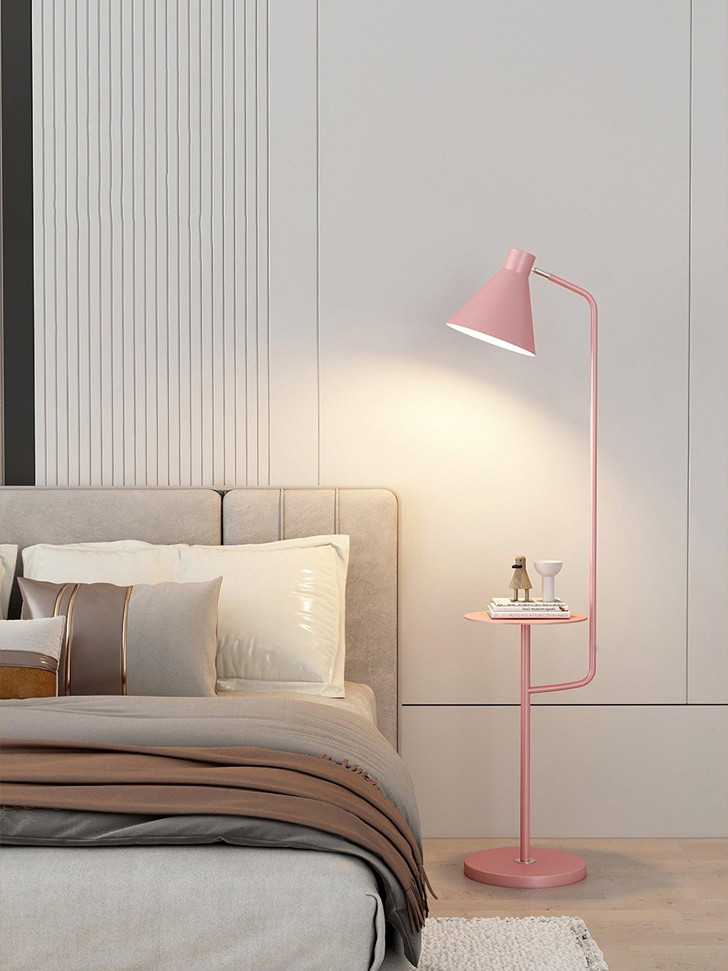 Macaroon Floor Lamp with Tray - LED Indoor Lighting