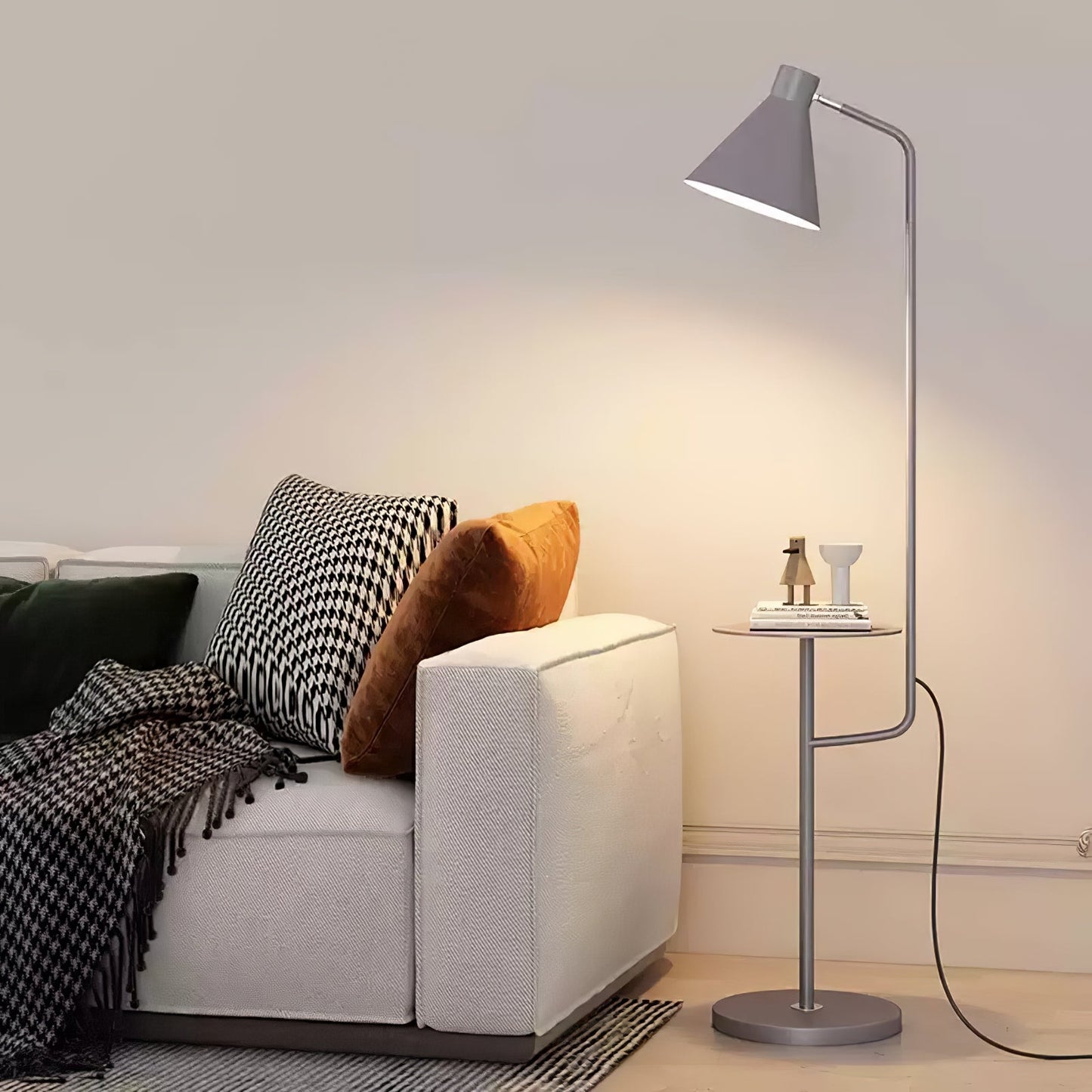 Macaroon Floor Lamp with Tray - LED Indoor Lighting