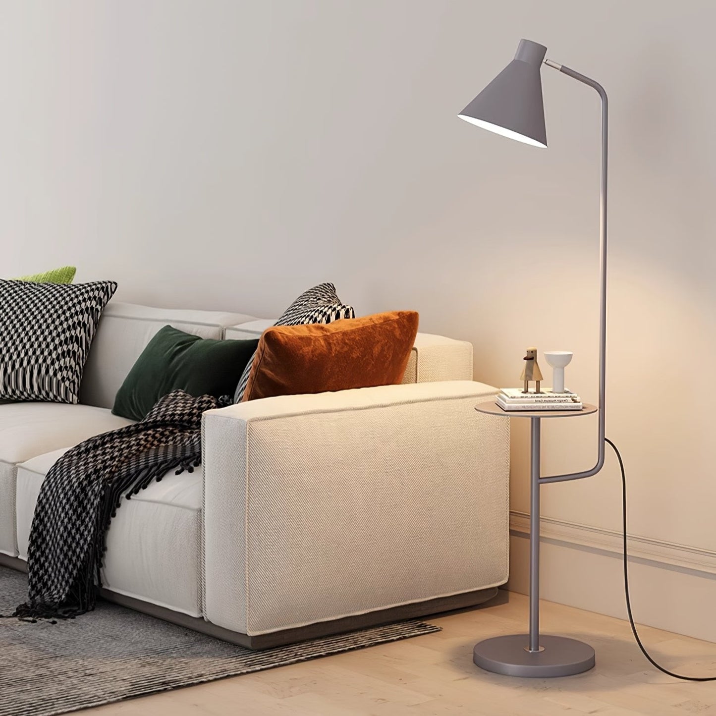 Macaroon Floor Lamp with Tray - LED Indoor Lighting