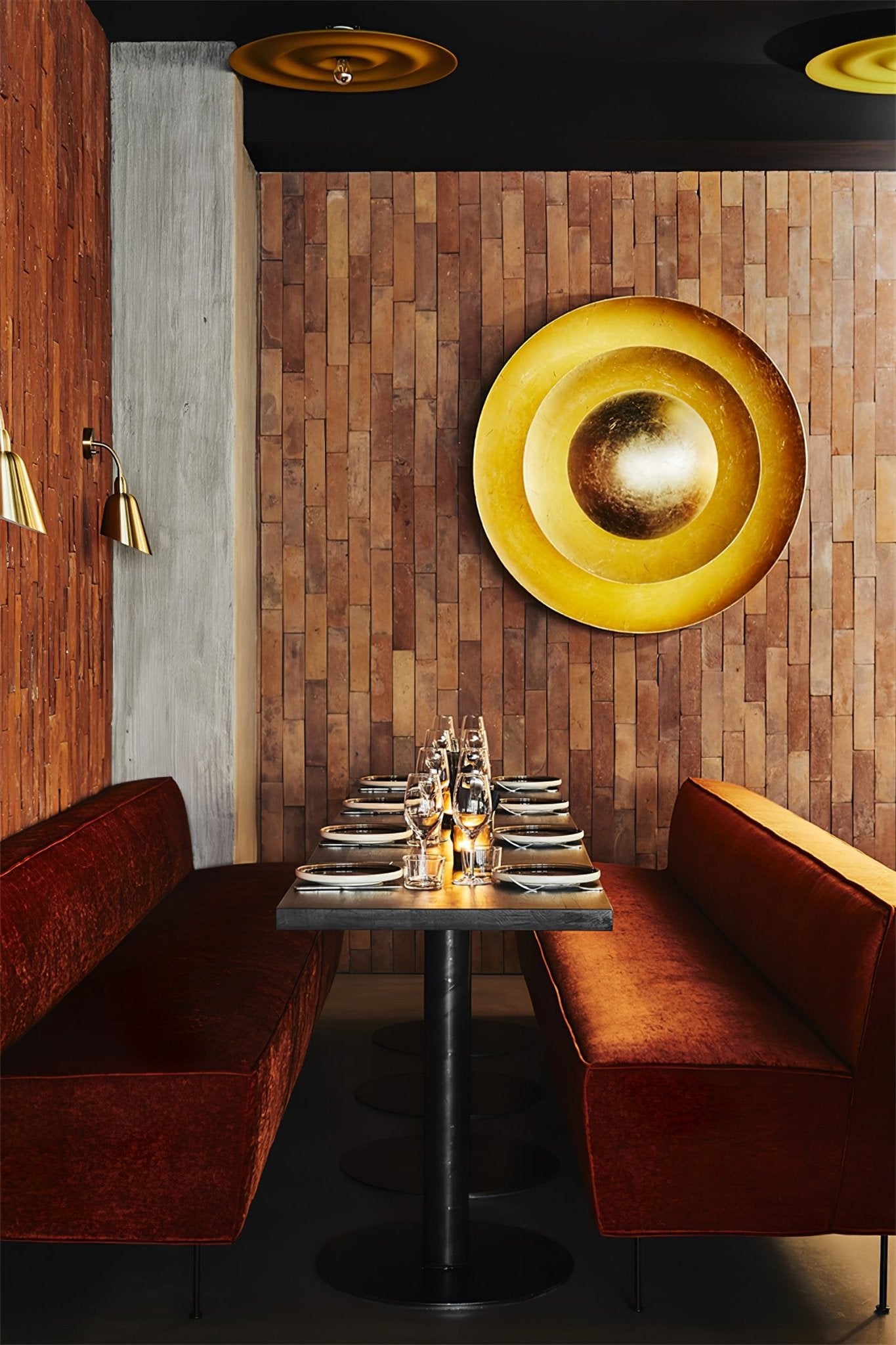 Machine Wall Lamp with LED Lighting - Modern Gold Design