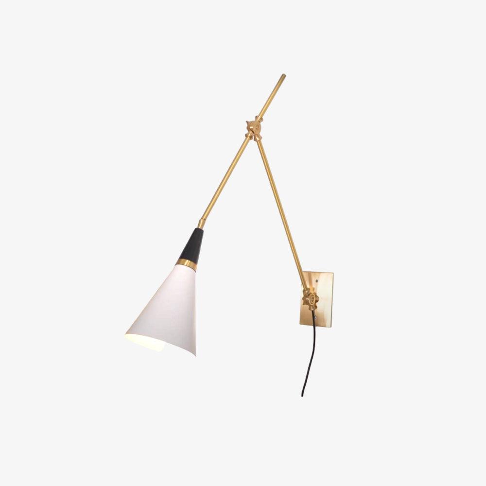 Magari Plug In Wall Lamp with Adjustable Shade LED Light