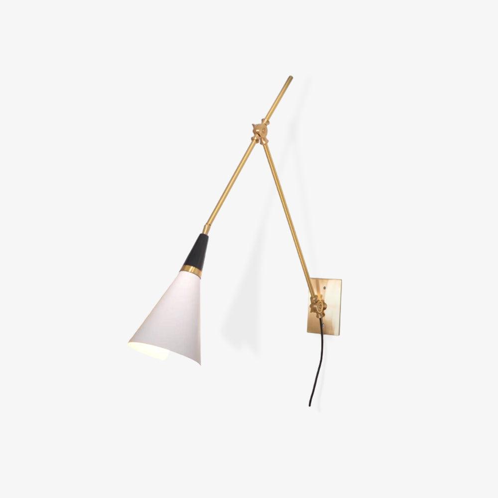 Magari Plug In Wall Lamp with Adjustable Shade LED Light