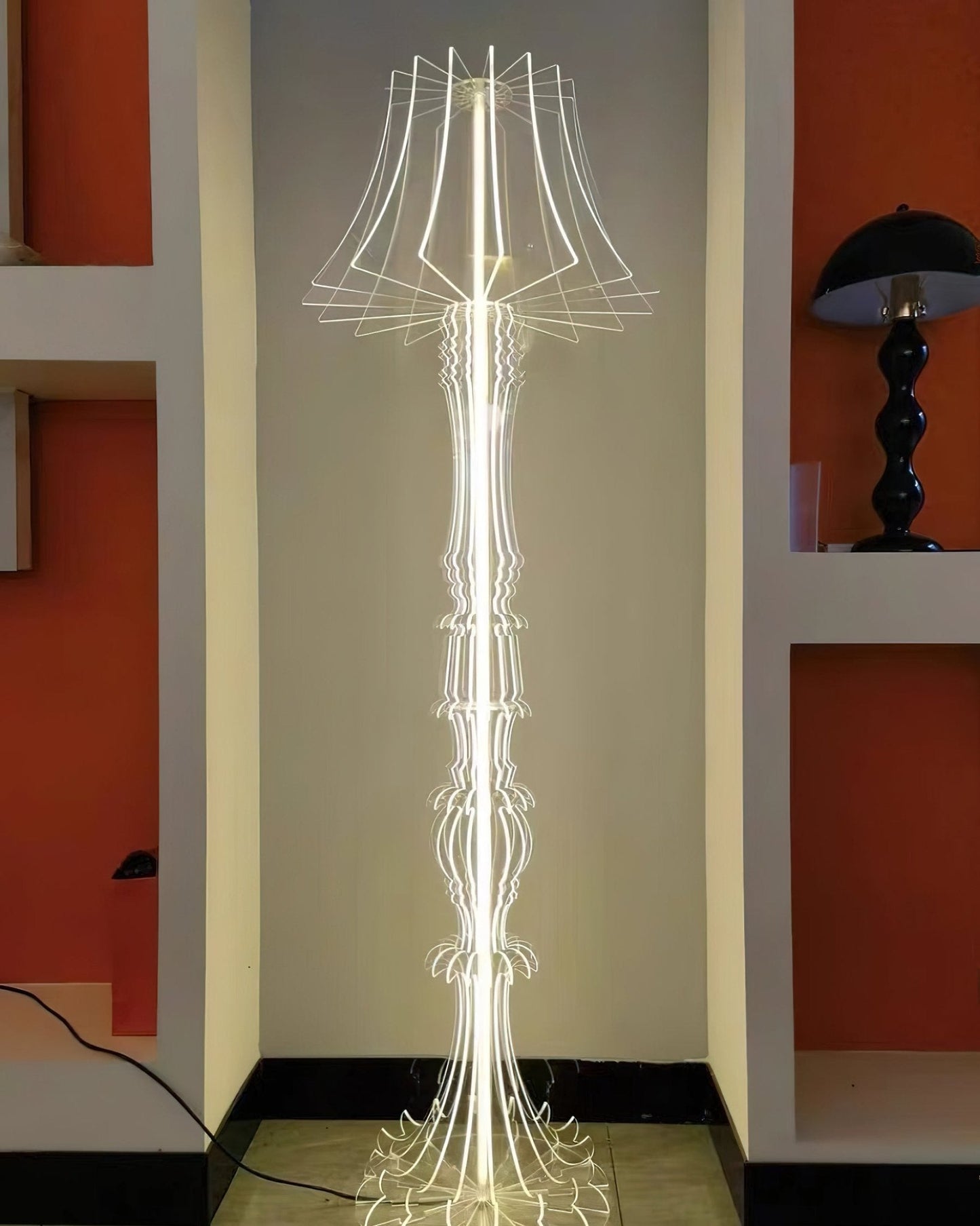 Josephine Table & Floor Lamp with Integrated LED Lighting