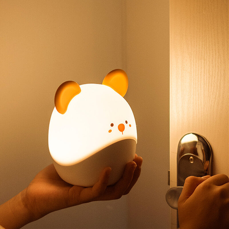 Cartoon Mouse Silicone USB LED Night Light Table Lamp