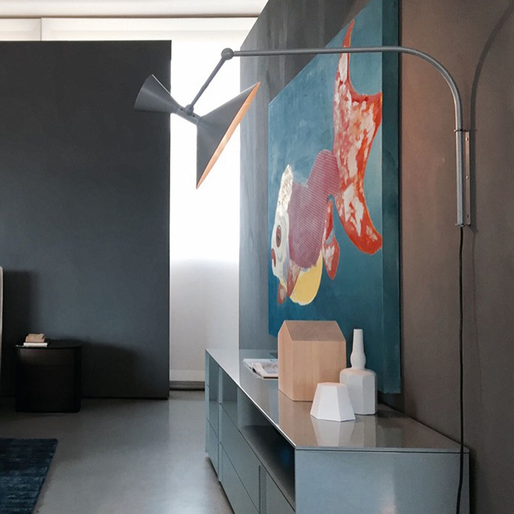 Marseille Plug-in Wall Light with Adjustable Arm and LED