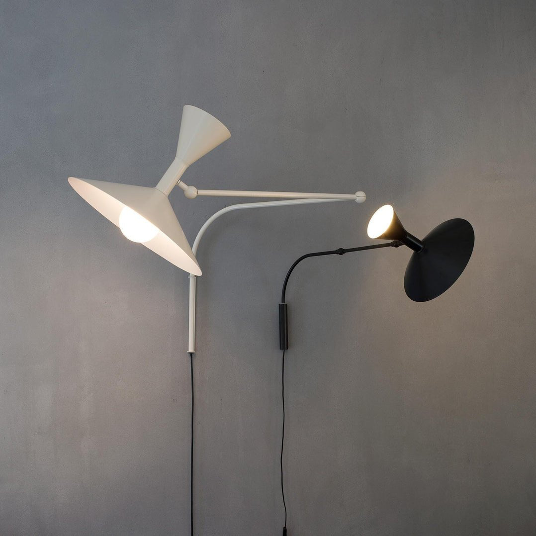 Marseille Plug-in Wall Light with Adjustable Arm and LED