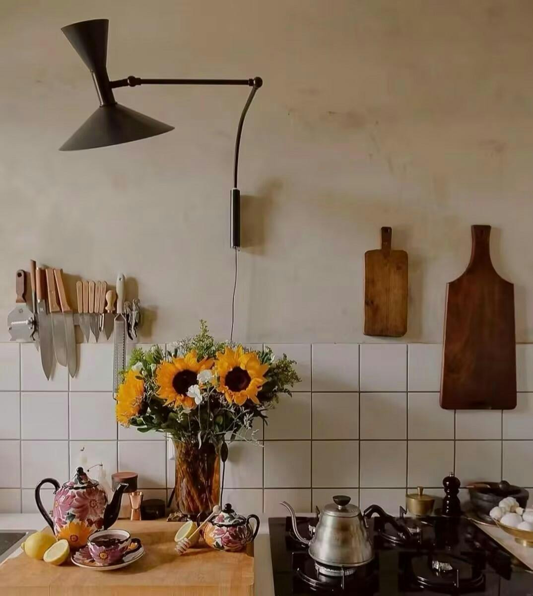 Marseille Plug-in Wall Light with Adjustable Arm and LED