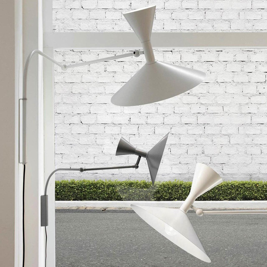 Marseille Plug-in Wall Light with Adjustable Arm and LED