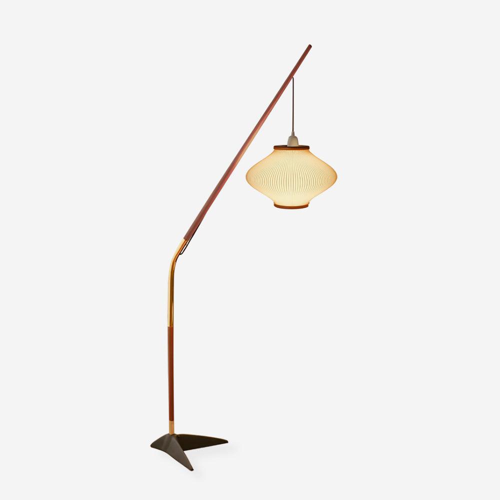 Matsusu Floor Lamp LED Brass Ash Wood Indoor Lighting