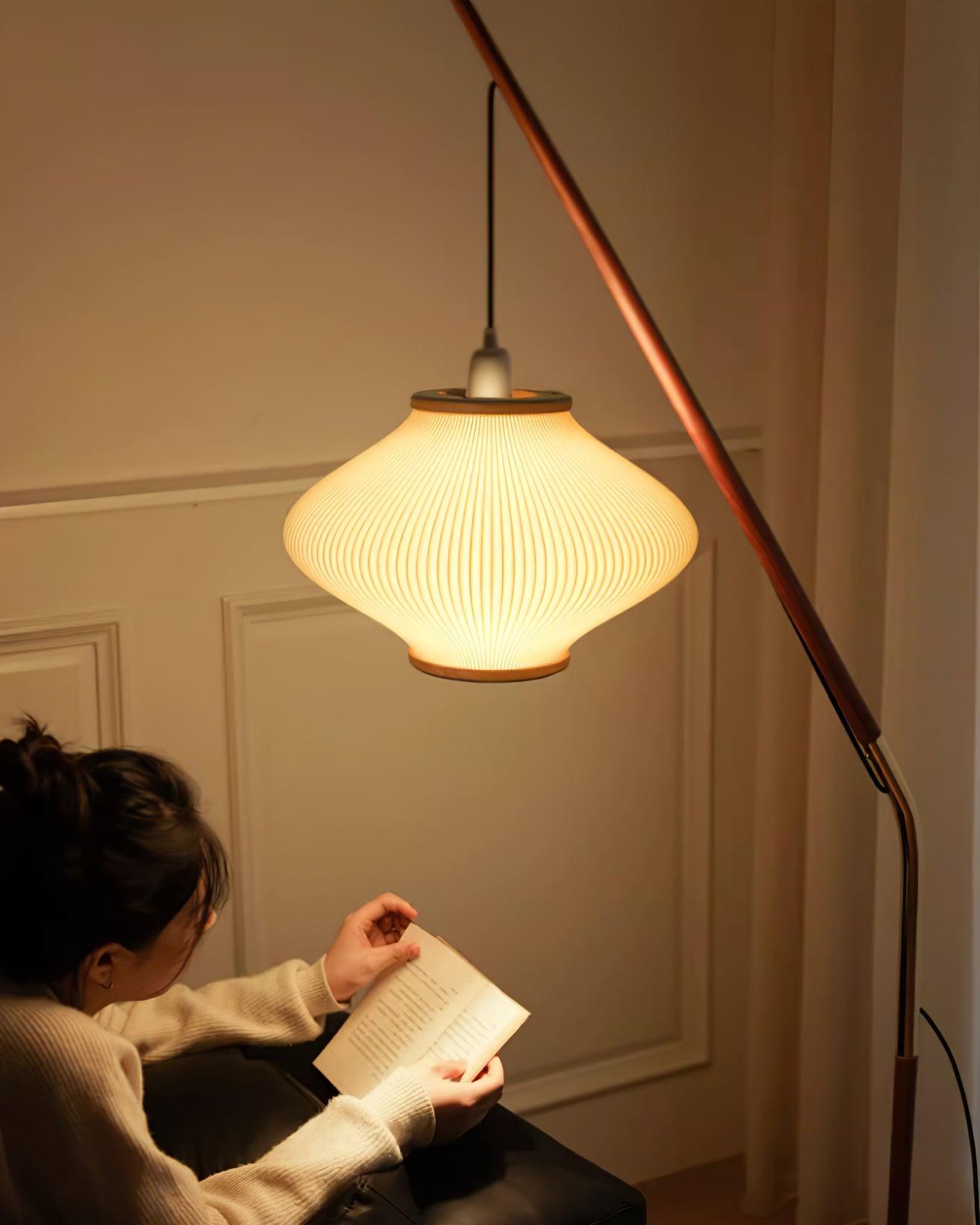 Matsusu Floor Lamp LED Brass Ash Wood Indoor Lighting