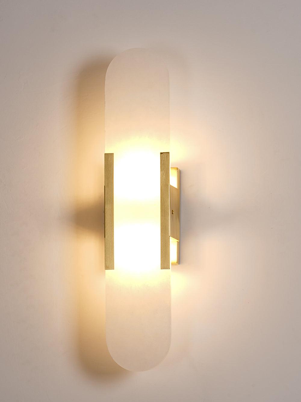 Melange Elongated Alabaster Wall Lamp - LED Indoor Lighting