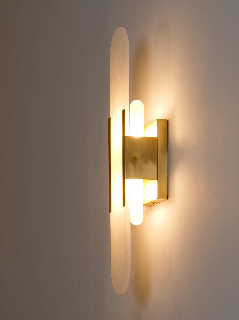 Melange Elongated Alabaster Wall Lamp - LED Indoor Lighting