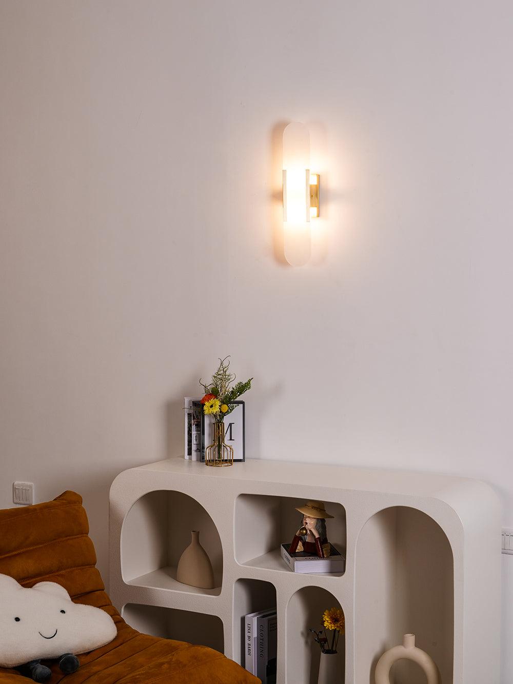 Melange Elongated Alabaster Wall Lamp - LED Indoor Lighting