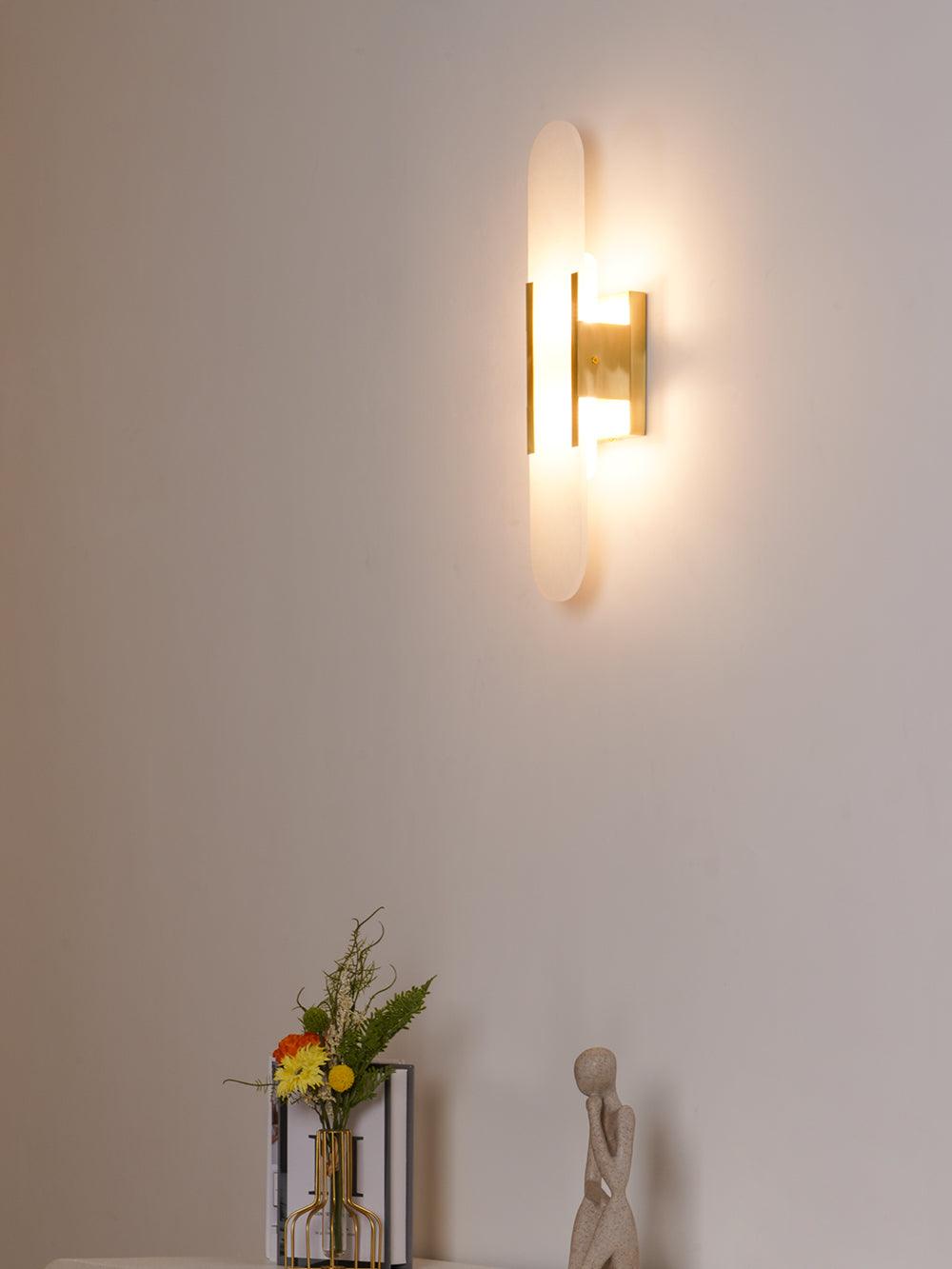 Melange Elongated Alabaster Wall Lamp - LED Indoor Lighting