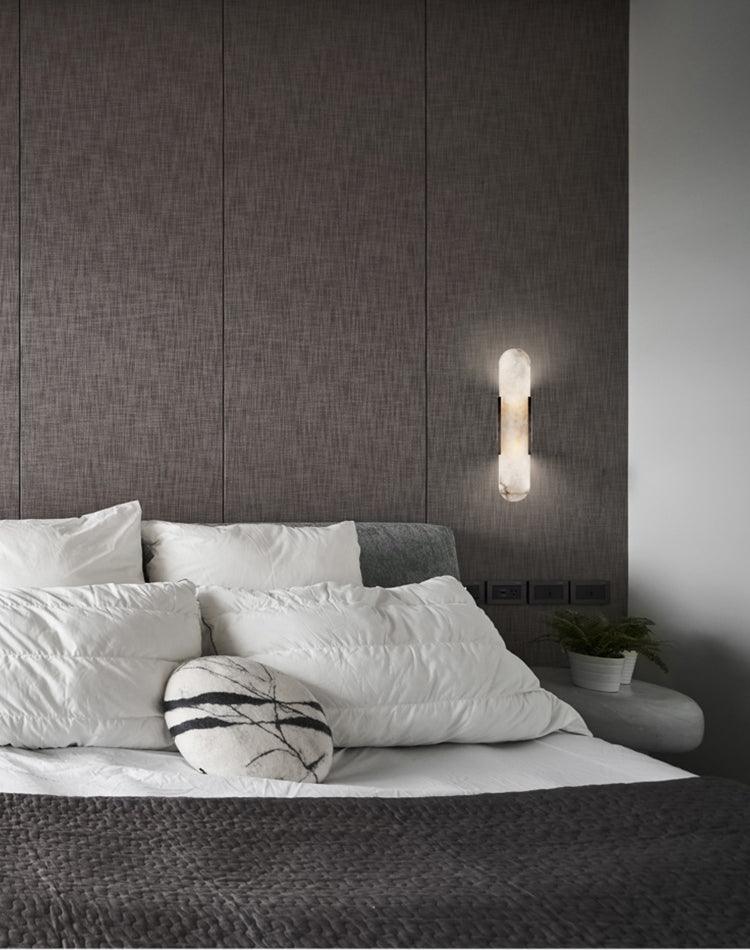 Melange Elongated Alabaster Wall Lamp - LED Indoor Lighting