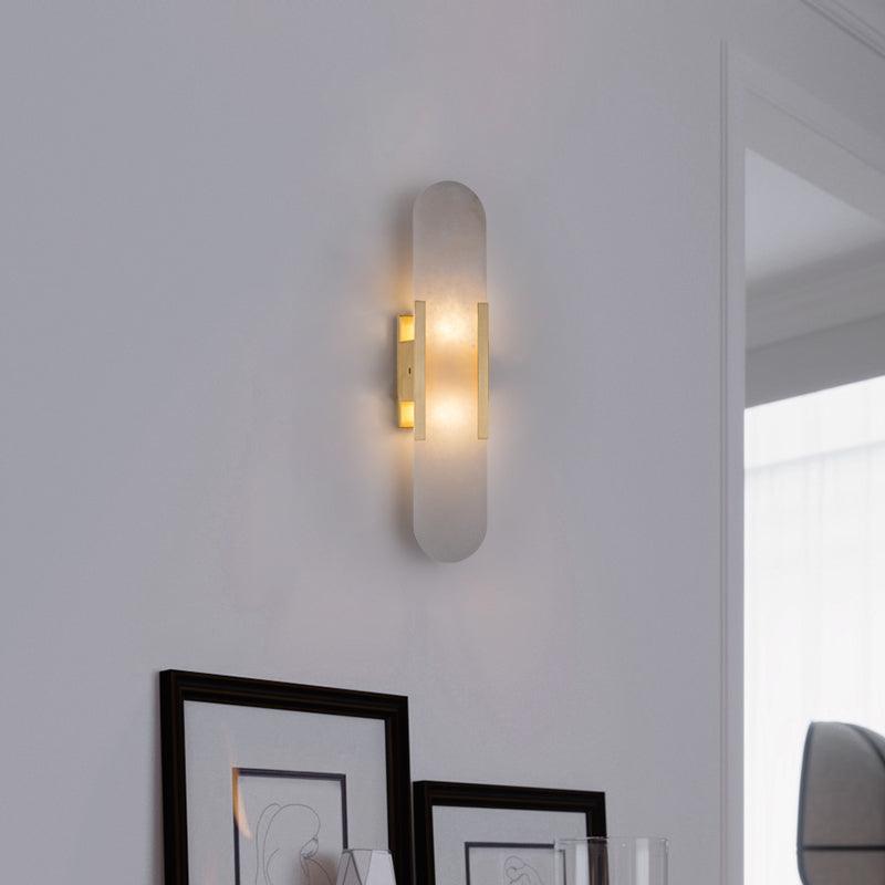 Melange Elongated Alabaster Wall Lamp - LED Indoor Lighting