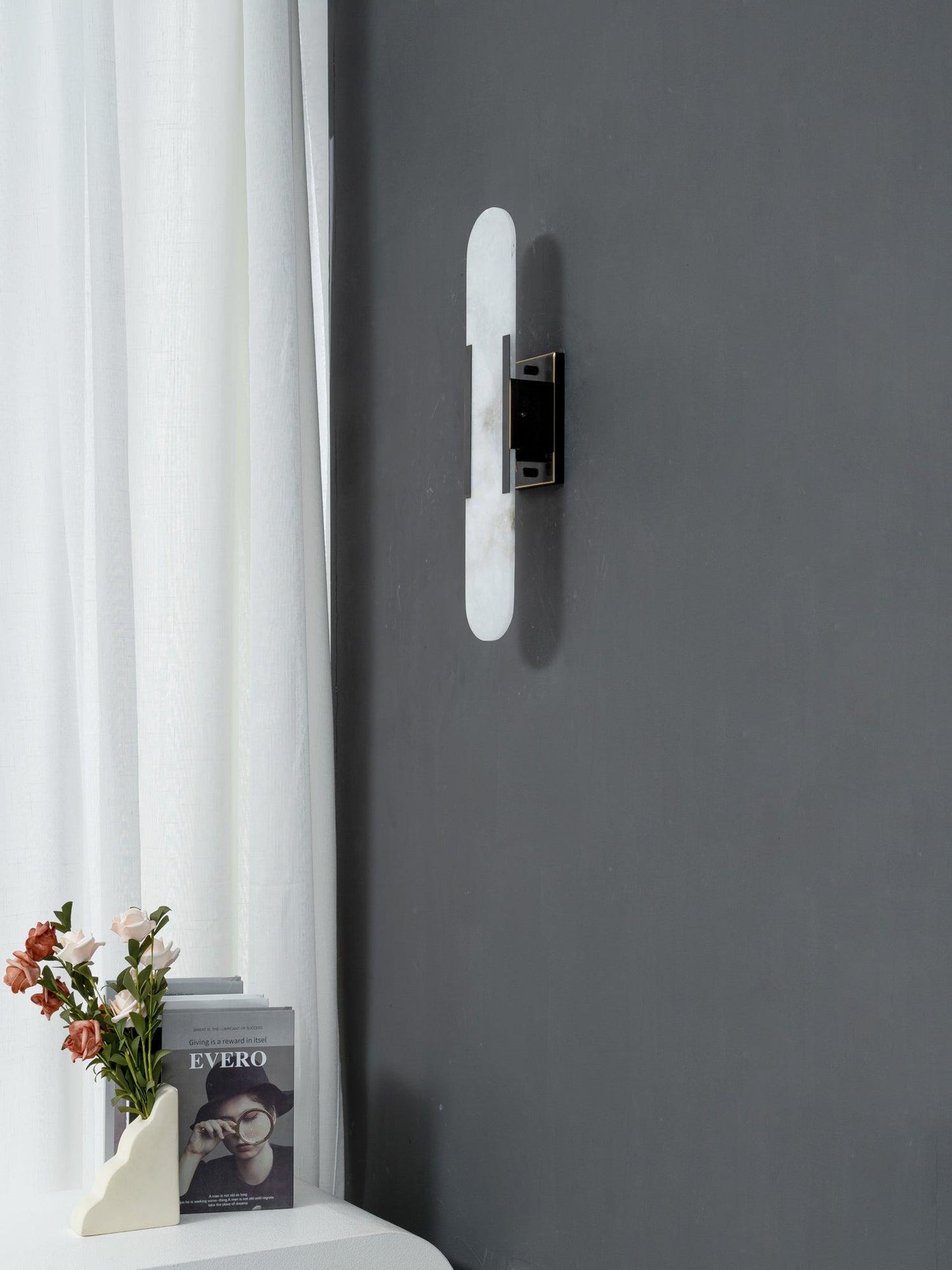 Melange Elongated Alabaster Wall Lamp - LED Indoor Lighting