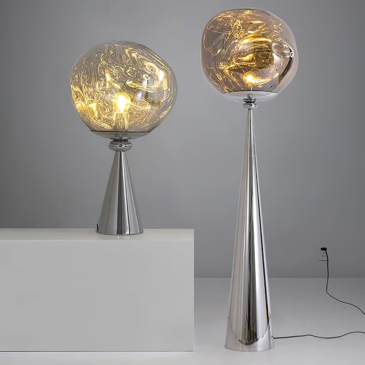 Cone Lava Floor Lamp - LED Indoor Lighting, Stylish Design