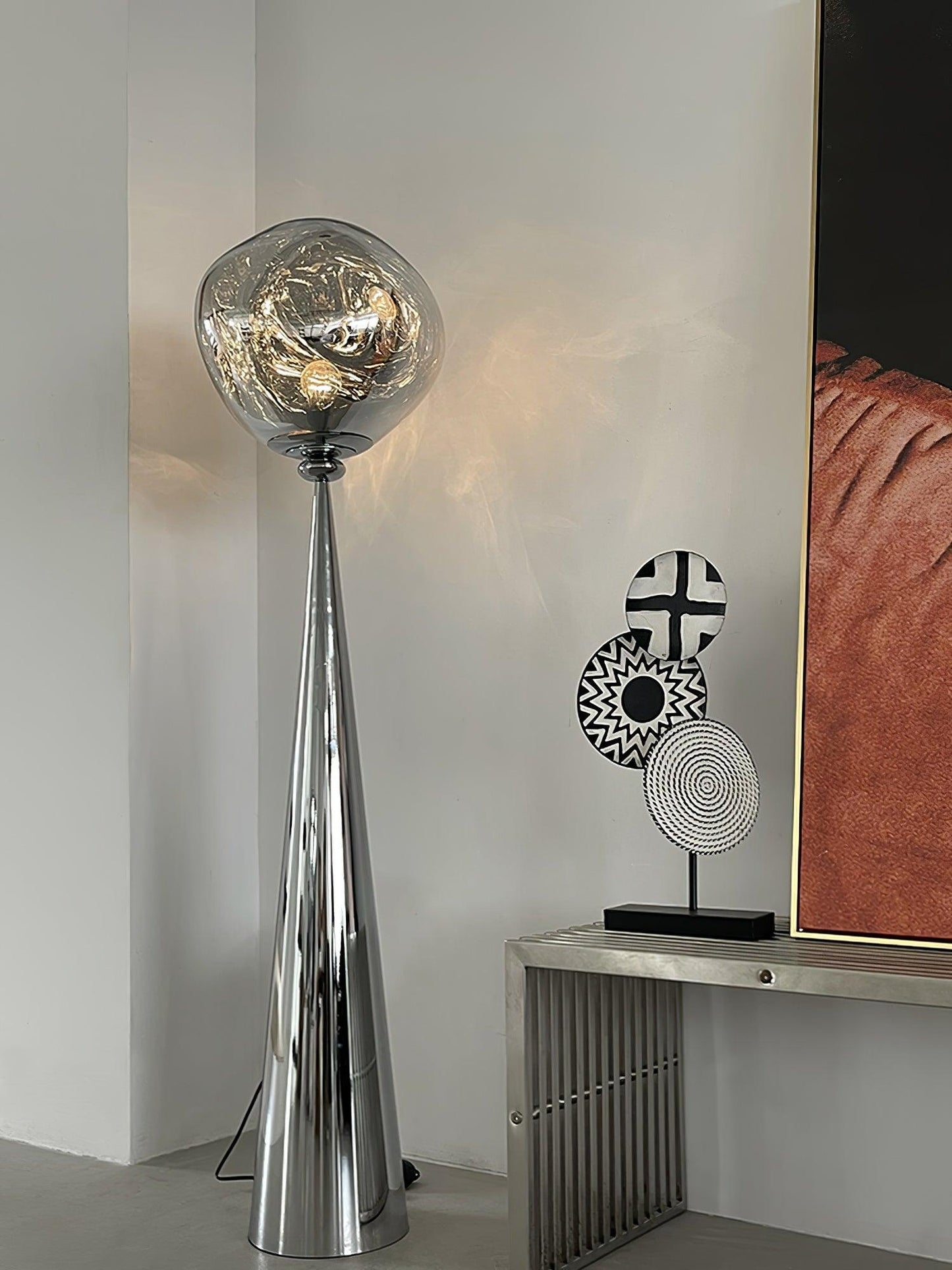 Cone Lava Floor Lamp - LED Indoor Lighting, Stylish Design