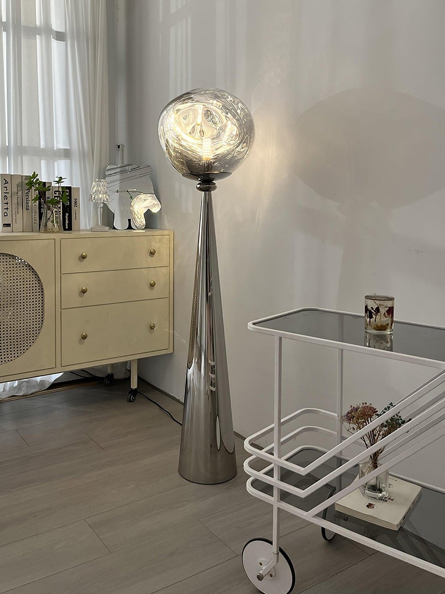 Cone Lava Floor Lamp - LED Indoor Lighting, Stylish Design