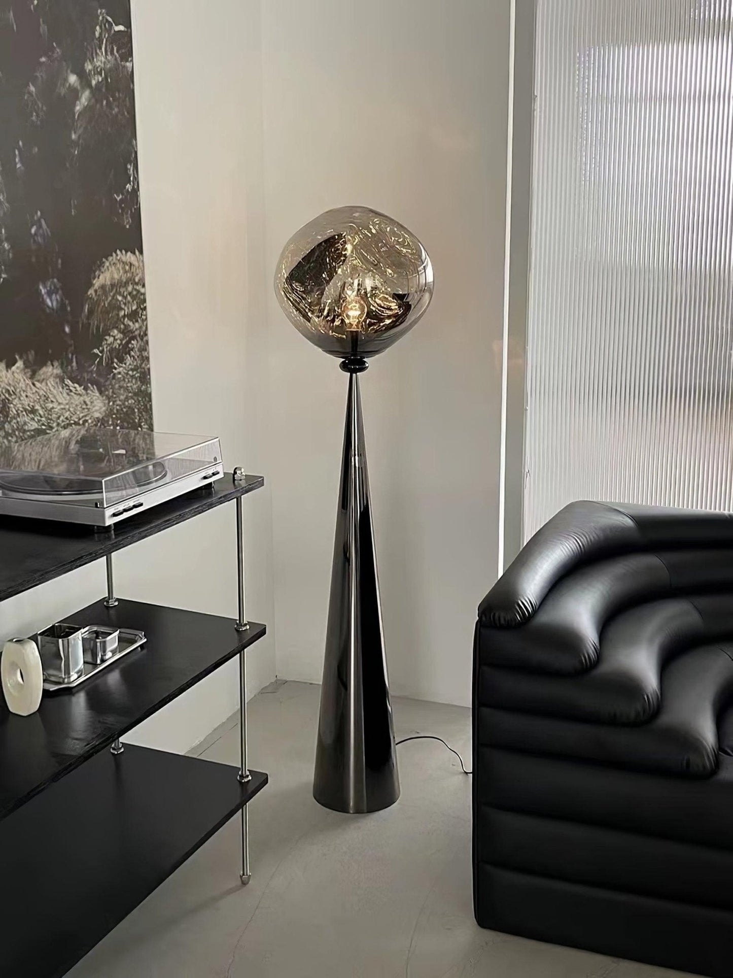 Cone Lava Floor Lamp - LED Indoor Lighting, Stylish Design
