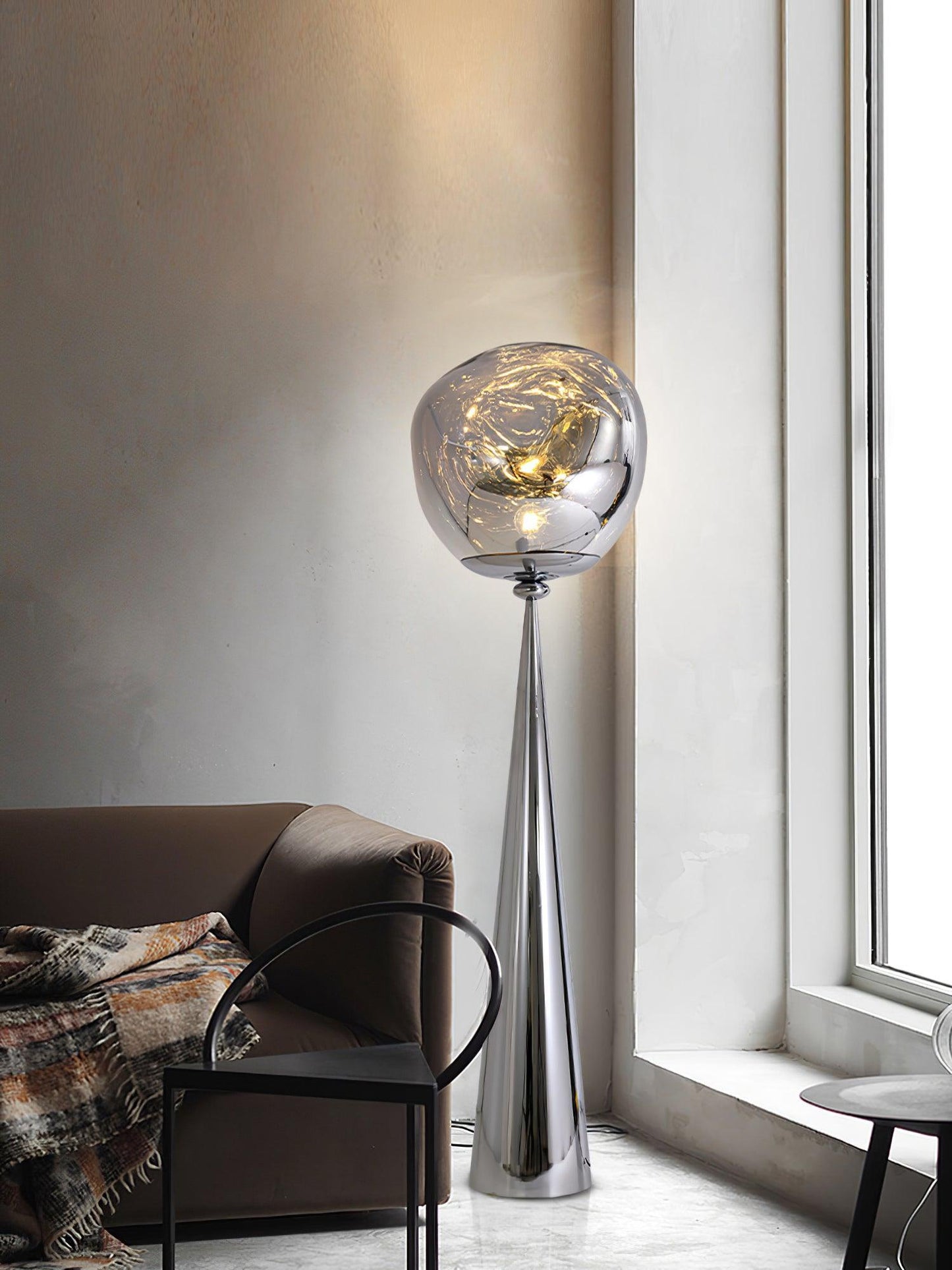 Cone Lava Floor Lamp - LED Indoor Lighting, Stylish Design