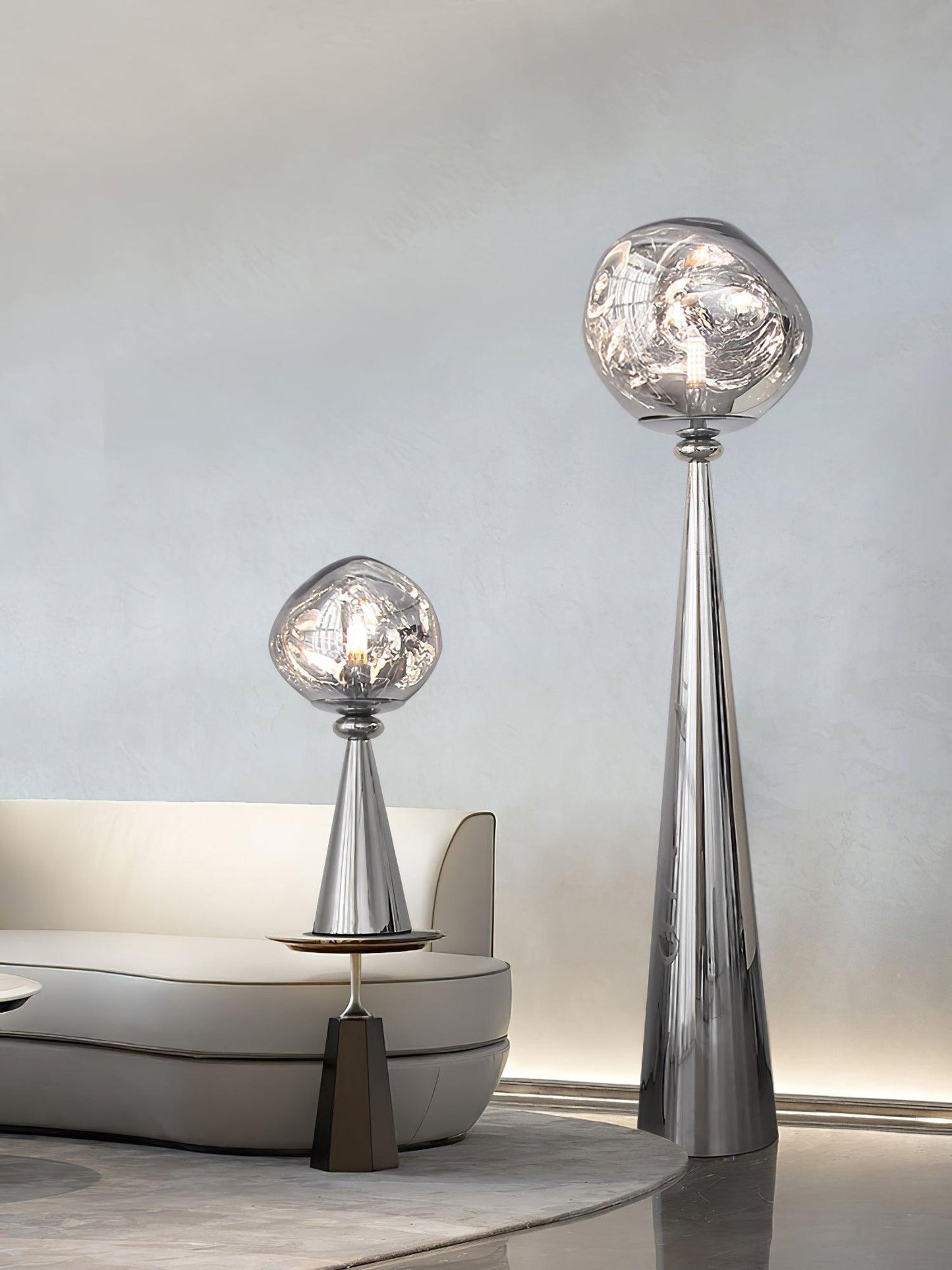 Cone Lava Floor Lamp - LED Indoor Lighting, Stylish Design