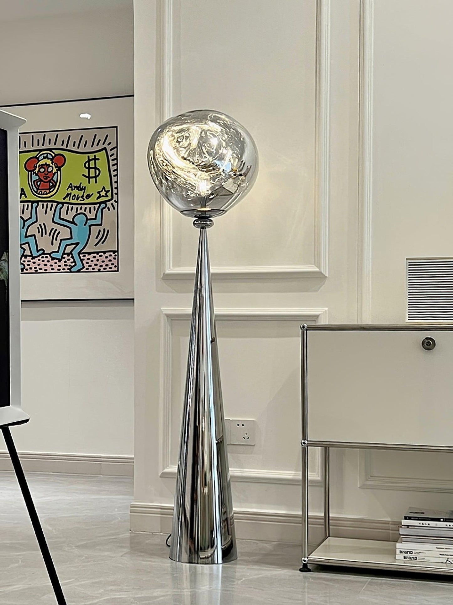 Cone Lava Floor Lamp - LED Indoor Lighting, Stylish Design