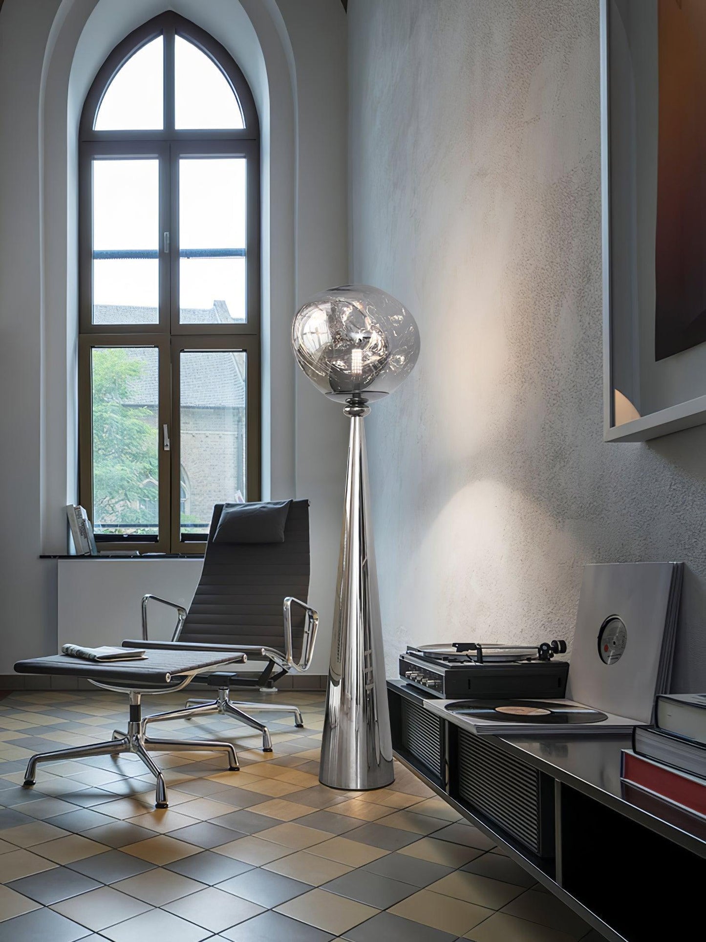 Cone Lava Floor Lamp - LED Indoor Lighting, Stylish Design
