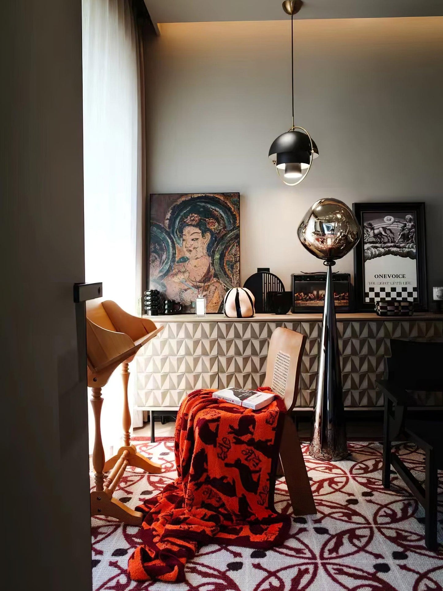 Cone Lava Floor Lamp - LED Indoor Lighting, Stylish Design
