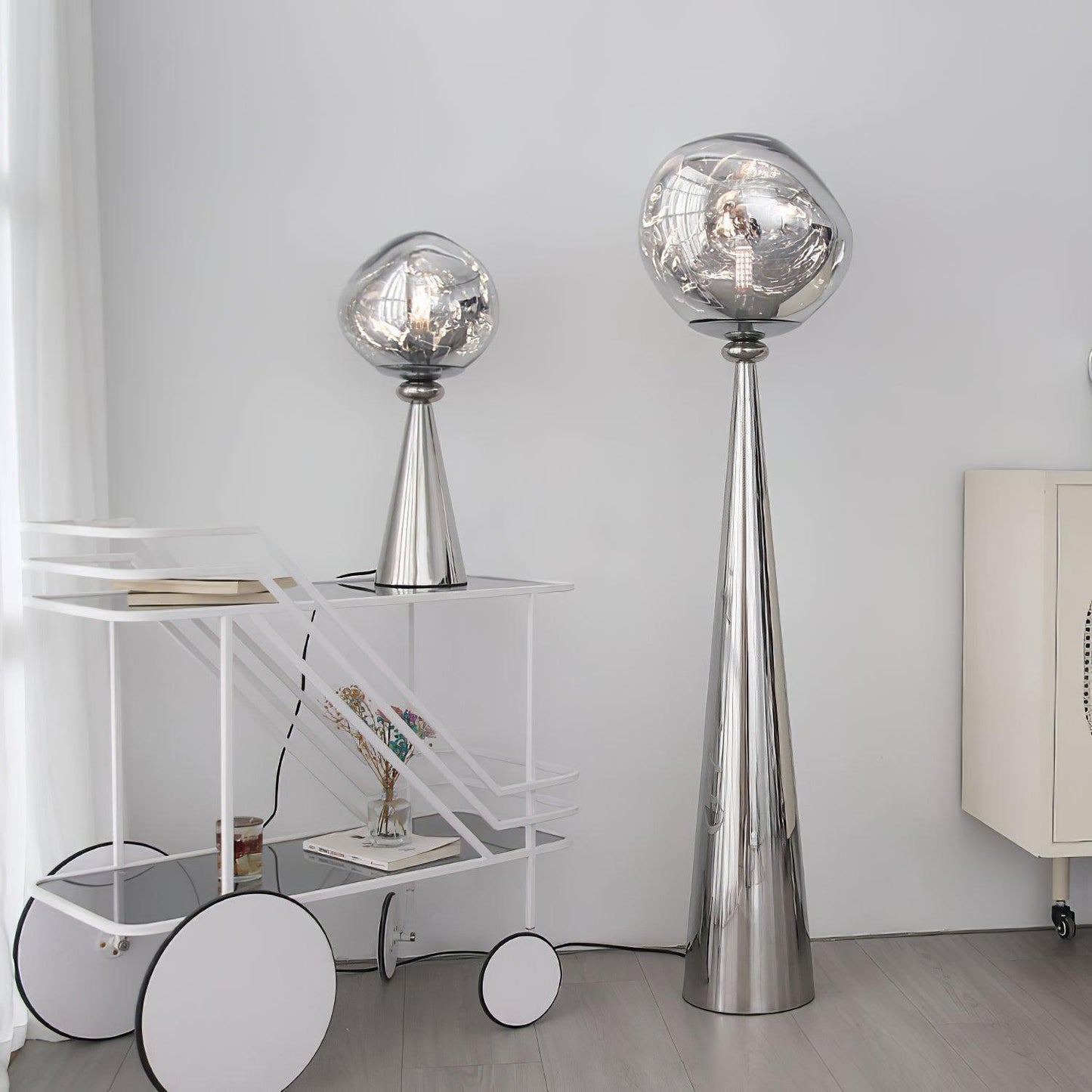Cone Lava Floor Lamp - LED Indoor Lighting, Stylish Design