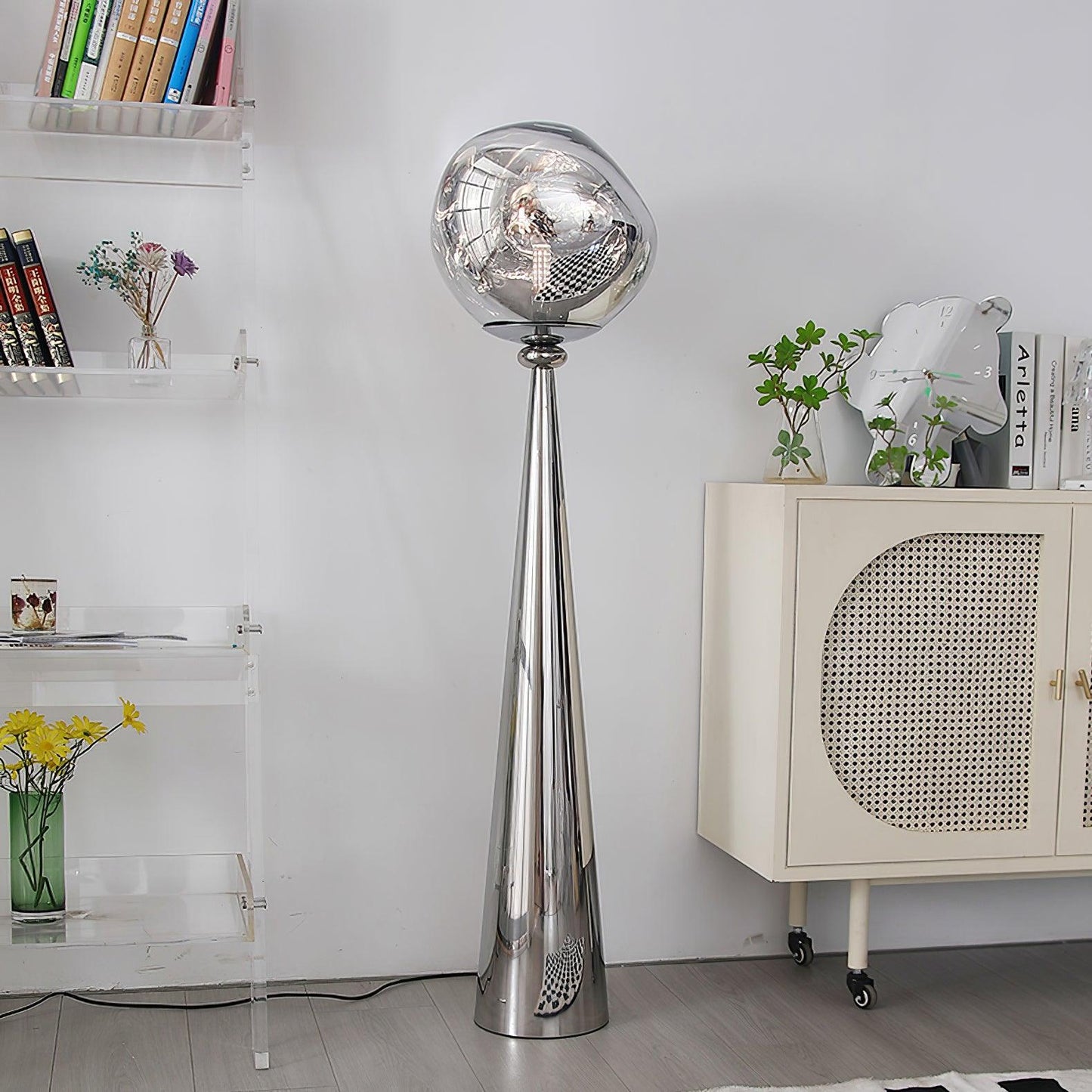 Cone Lava Floor Lamp - LED Indoor Lighting, Stylish Design