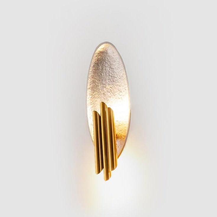 Metal Sconce Wall Light - Gold & Black Finish, LED, Indoor