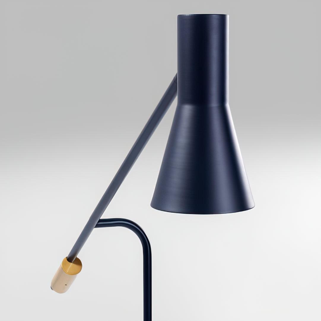 Metro Floor Lamp with Black Marble Base and LED Light