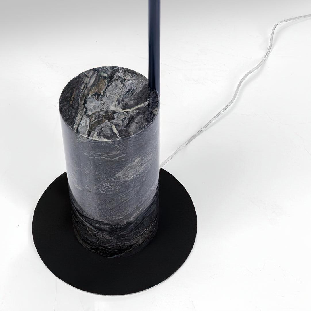 Metro Floor Lamp with Black Marble Base and LED Light